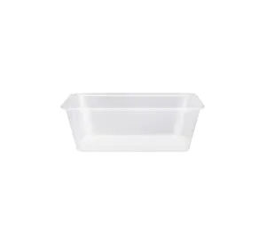 100 X Rectangular Containers 750Ml Clear With Lids Salad Fruit Food Container