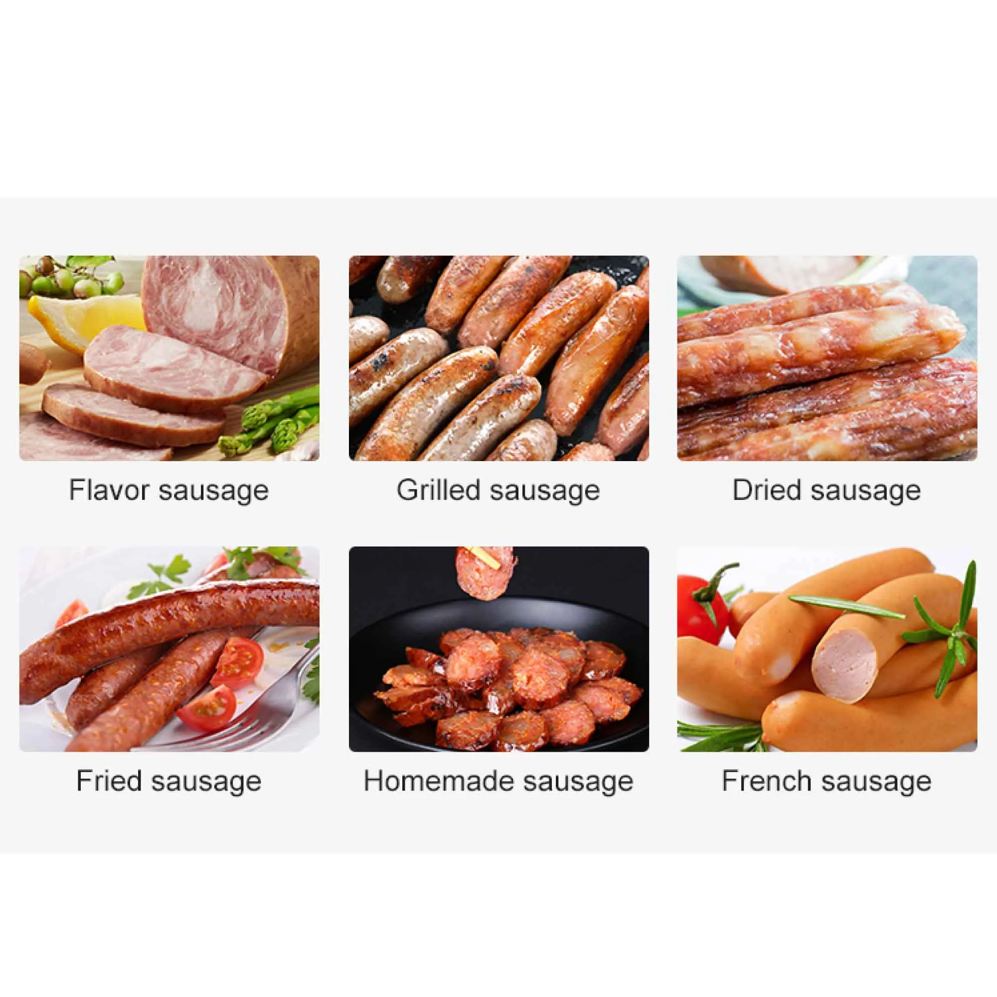 3L Manual Horizontal Sausage Filler | Stainless Steel Stuffer Meat Press Machine
