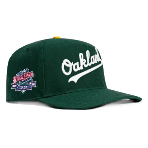 47 Brand Hitch Oakland Athletics 1989 World Series Patch Snapback Script Hat - Dark Green