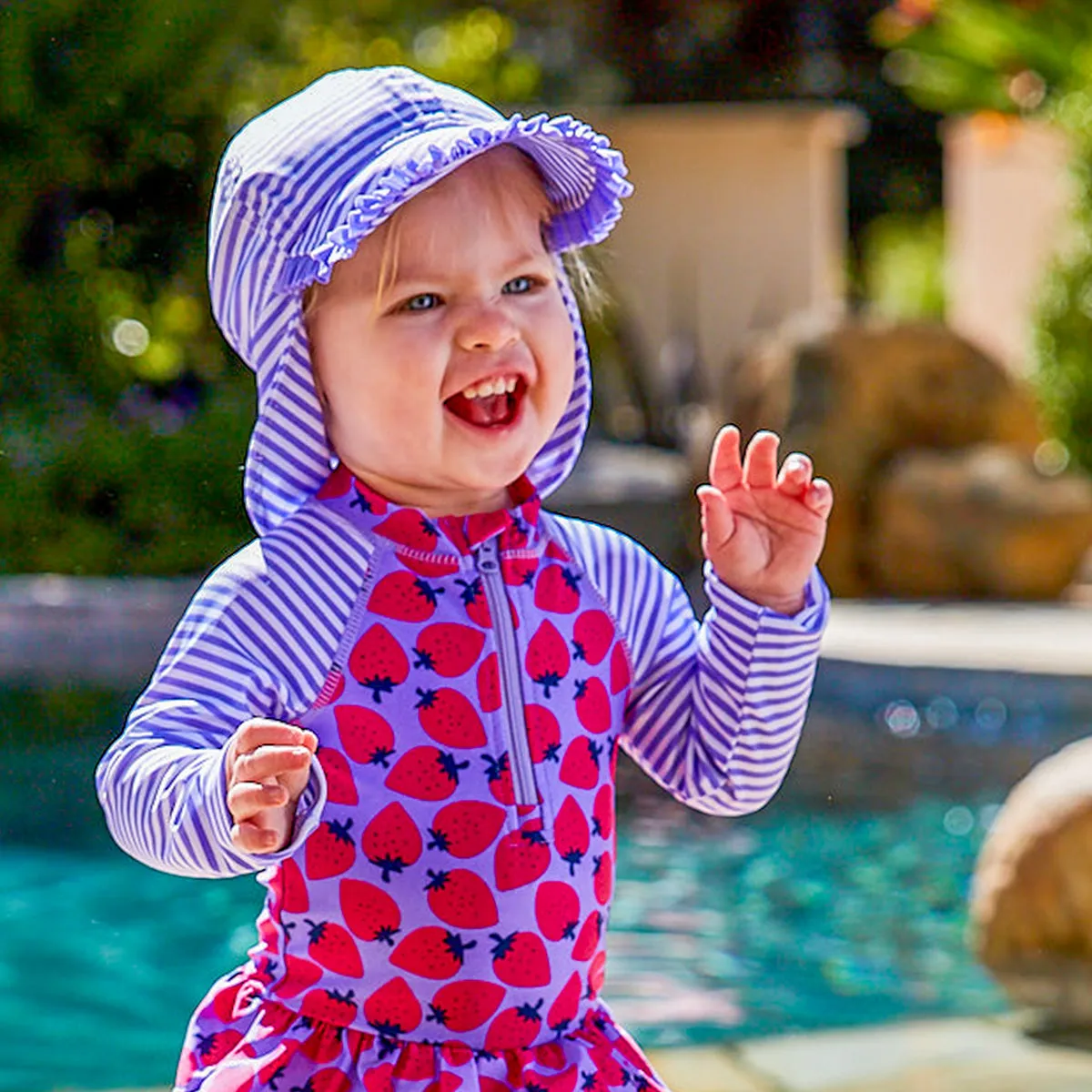 Baby Girl's Swim Flap Hat