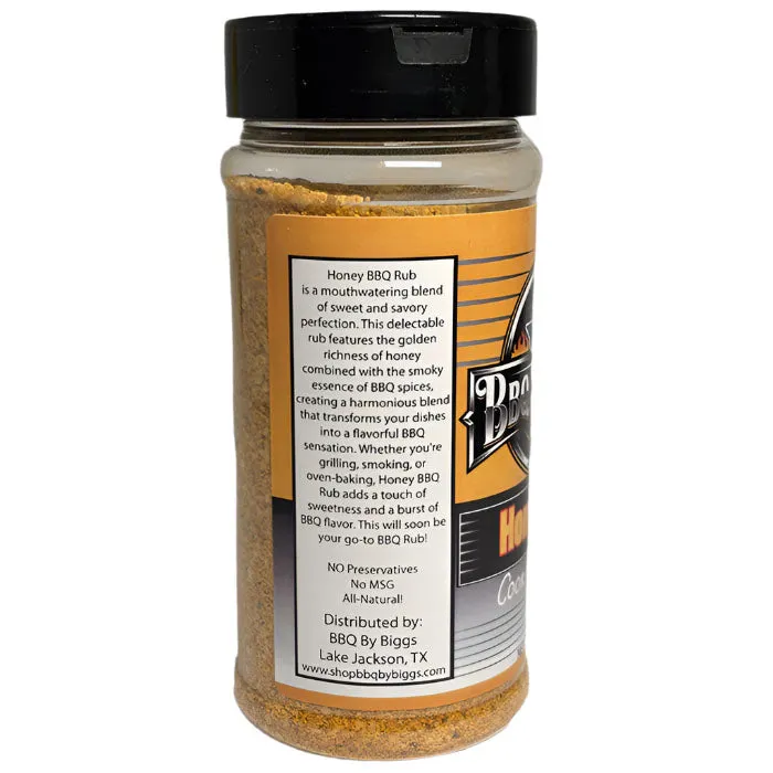 BBQ by Biggs Honey BBQ Rub – All-Natural  Rub for Grilling & Smoking Meat | 16 oz Shaker