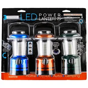 Brand new in package LED Lantern 3 Pack Set for Auto, Home, Camping, Hunting, Emergencies & Survival Use!
