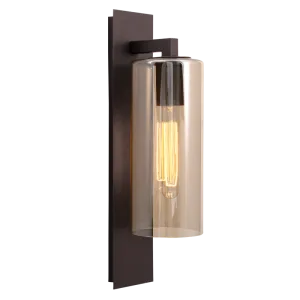 Bright Star Lighting L510 COFFEE Down Facing Coffee Colour Metal Lantern with Amber Glass