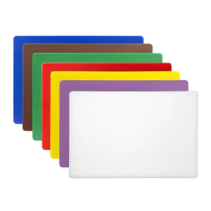 CH048 Hygiplas Low Density Chopping Board Set Large (Set of 7 - 20mm High)
