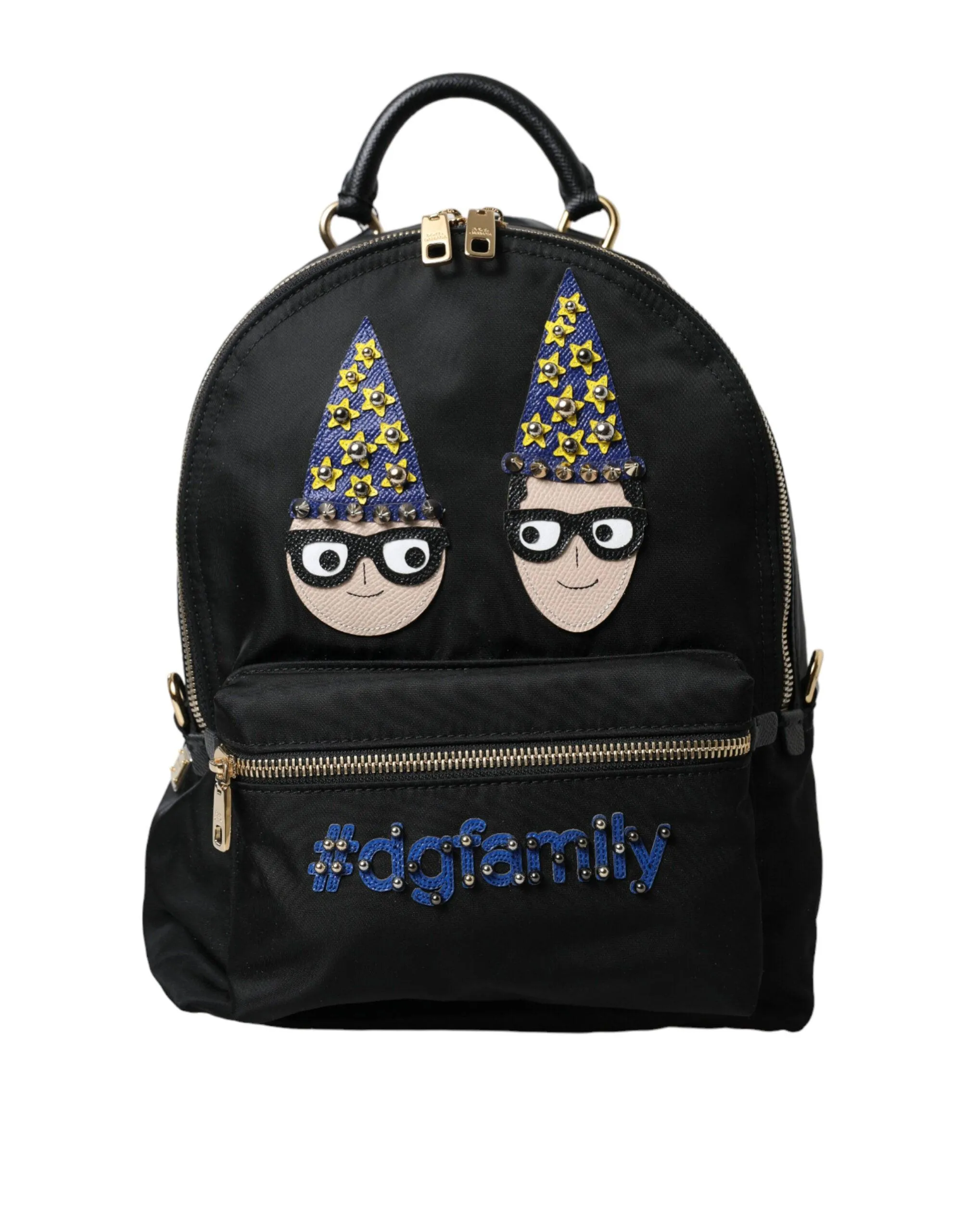 Dolce & Gabbana Black Nylon #DGFamily Backpack VULCANO Bag