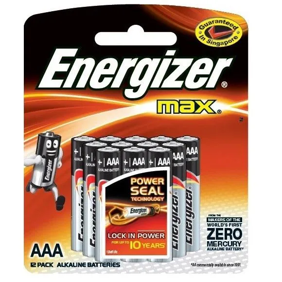 Energizer Max E92 Bp12 AAA