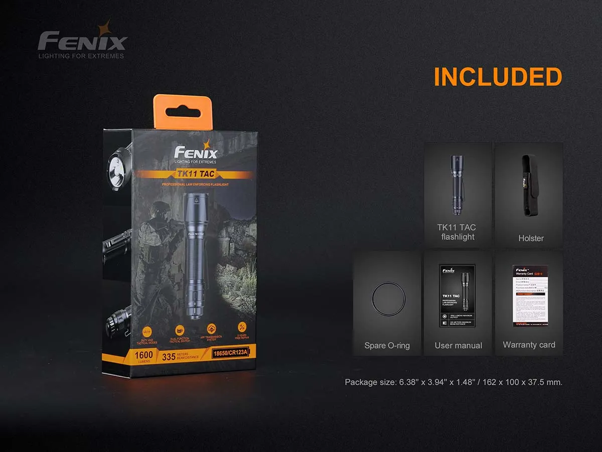 FENIX TK11 TAC 1600 LUMEN TACTICAL FLASHLIGHT