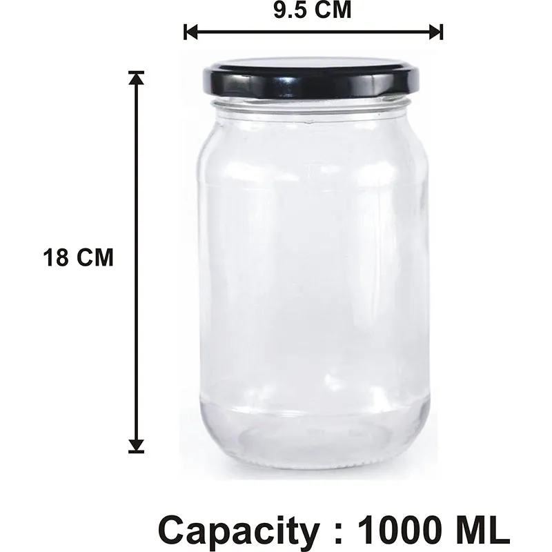 Feyre Airtight Storage Jar (1000 ML) - Set Of Four