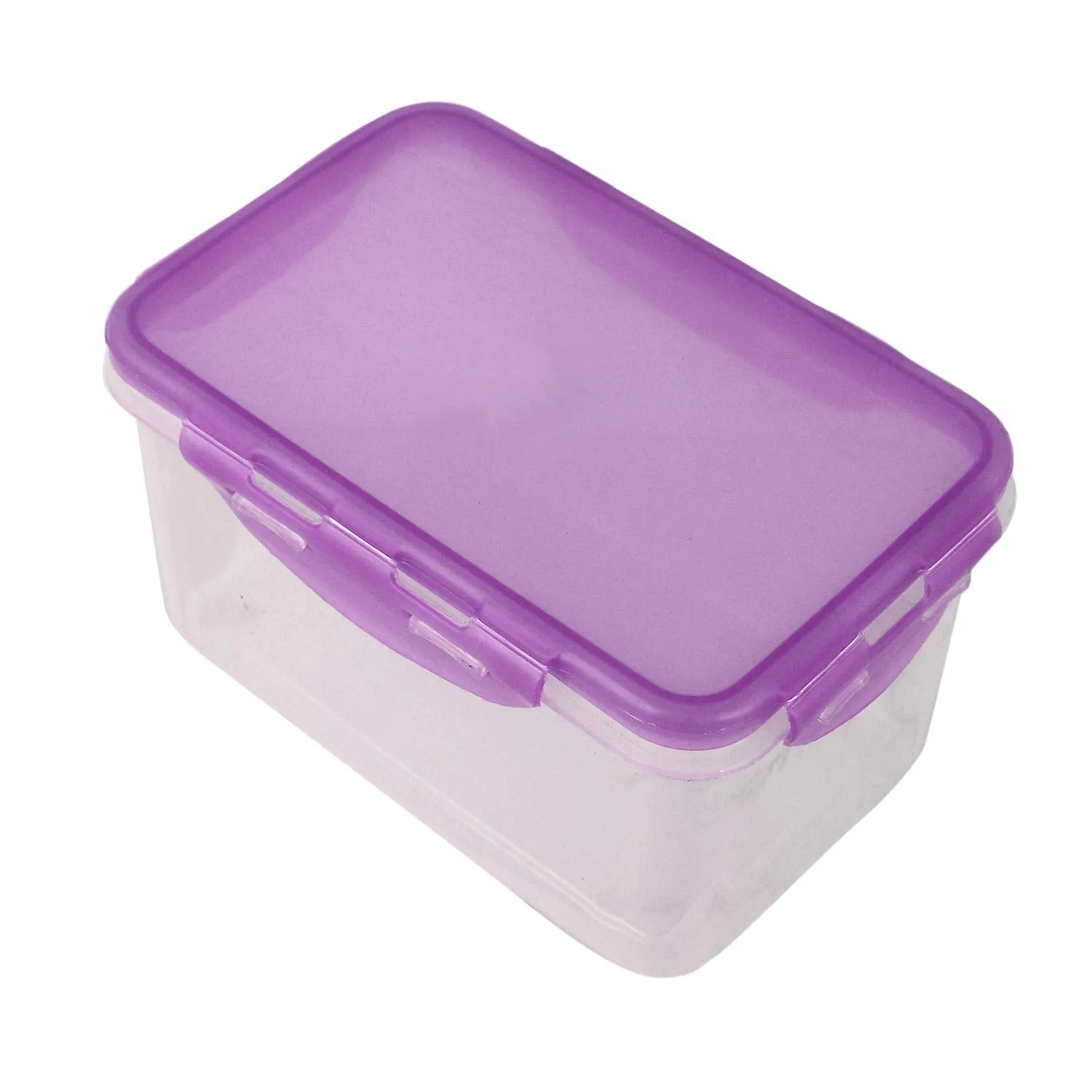 Fun Homes klick N Seal 202 Airtight Food Storage Container Kitchen Container for Storage Plastic Storage Box for Kitchen Airtight Container Storage Jar (800ml) -Pack of 2 (Purple)-FHUNH15730