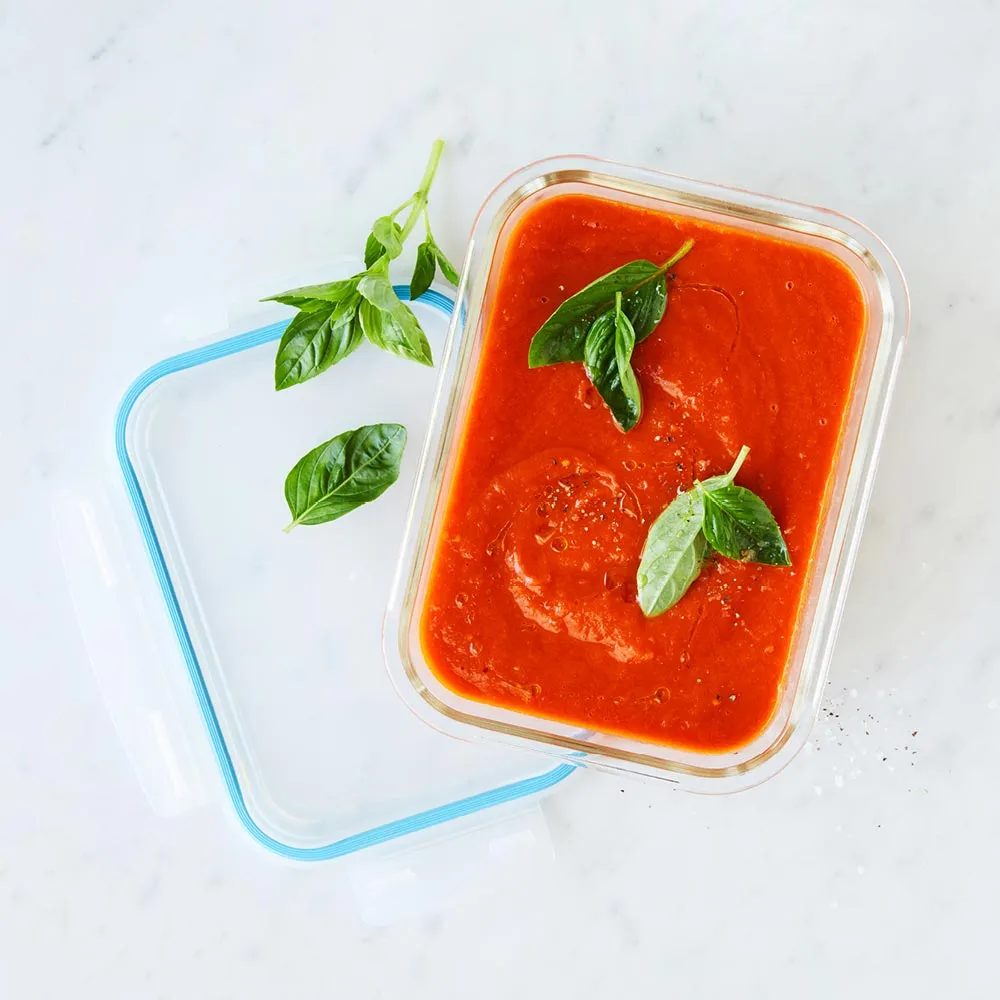 Glass Food Container Rectangle 600ml
