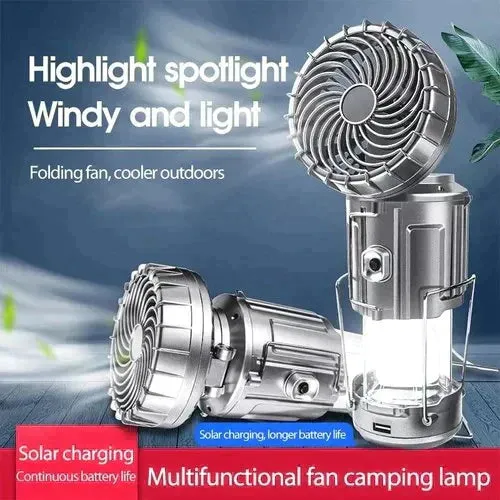 Hot Sale 50% OFFPortable LED Camping Lantern With Fan