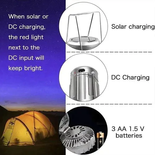 Hot Sale 50% OFFPortable LED Camping Lantern With Fan
