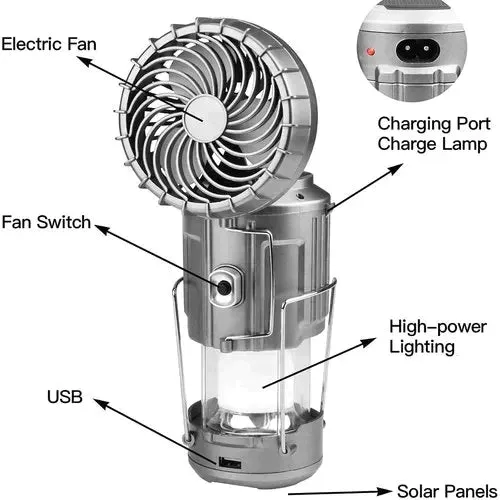 Hot Sale 50% OFFPortable LED Camping Lantern With Fan