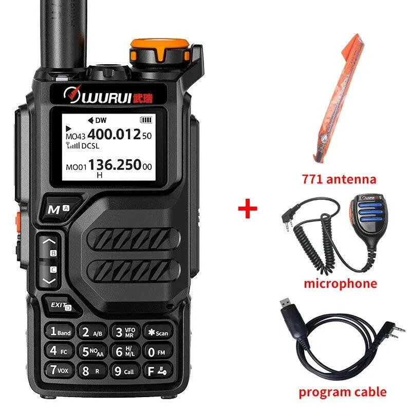 K5 air band walkie talkie scanner ham budget radios Two-way radio communication profesional Amateur long range uhf vhf FM