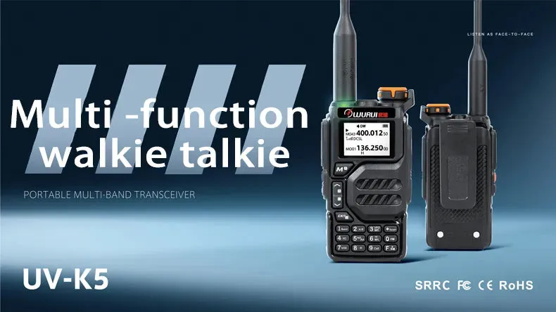 K5 air band walkie talkie scanner ham budget radios Two-way radio communication profesional Amateur long range uhf vhf FM