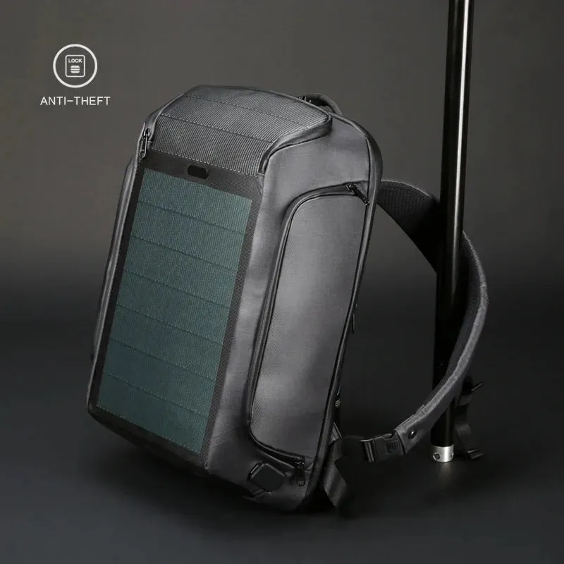 Kingsons New Multifunctional Solar Charging Anti-Theft Backpack Men 15" Laptop Backpacks USB Charging High-End Upgraded Version