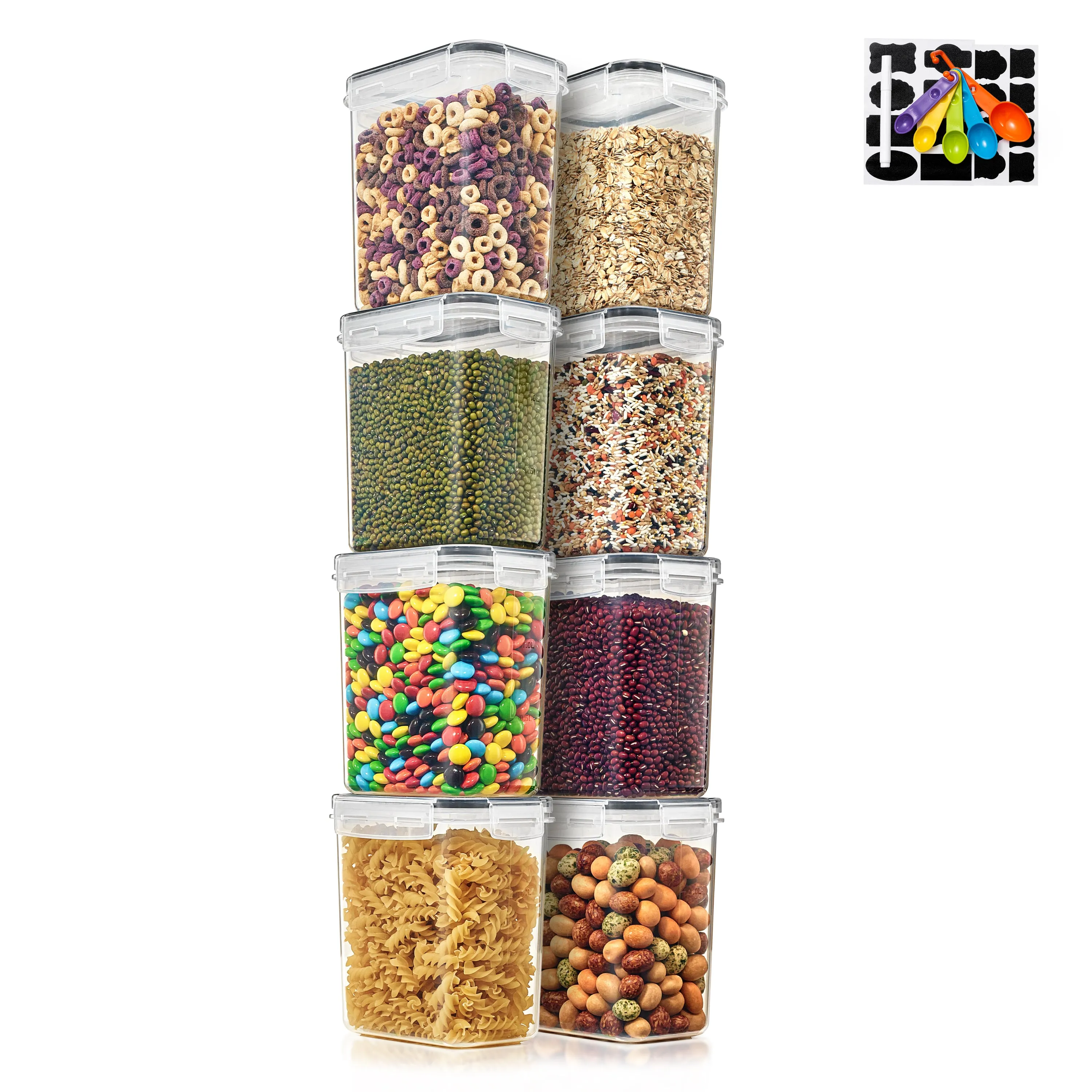 Medium Airtight Food Storage Containers (8 Pack)