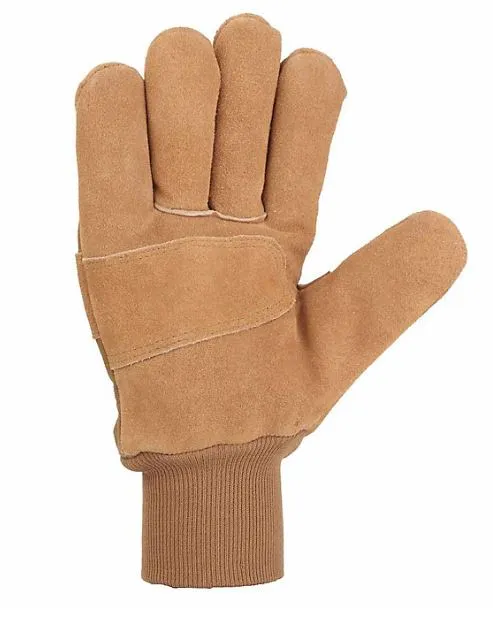 Men's Waterproof Breathable Suede Knit Cuff Work Glove
