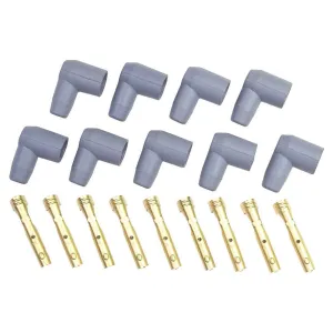MSD 90° Socket Style Distributor Boot & Terminal Kit - (Set of 9)