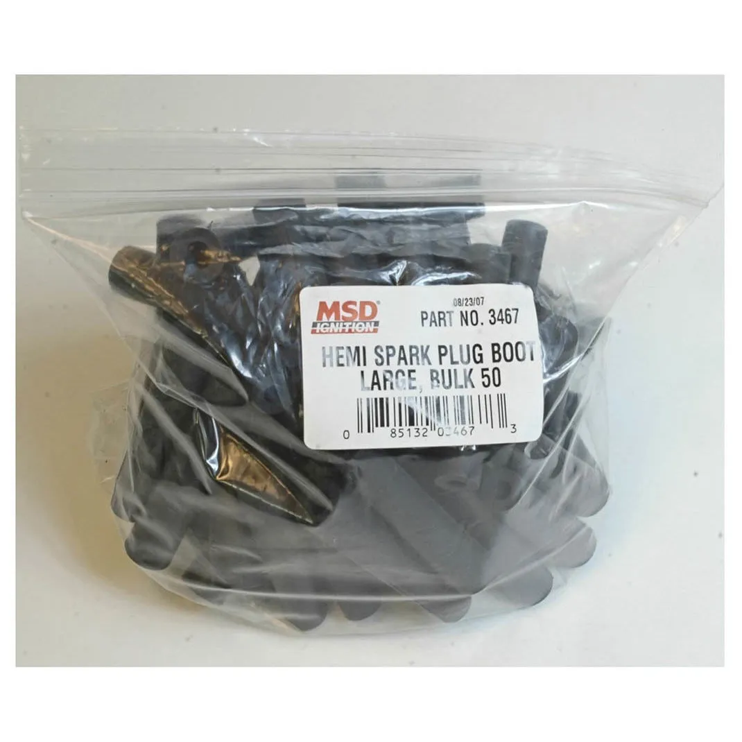 MSD Hemi Spark Plug Boot - Bulk 50 - For Hemi Tubes