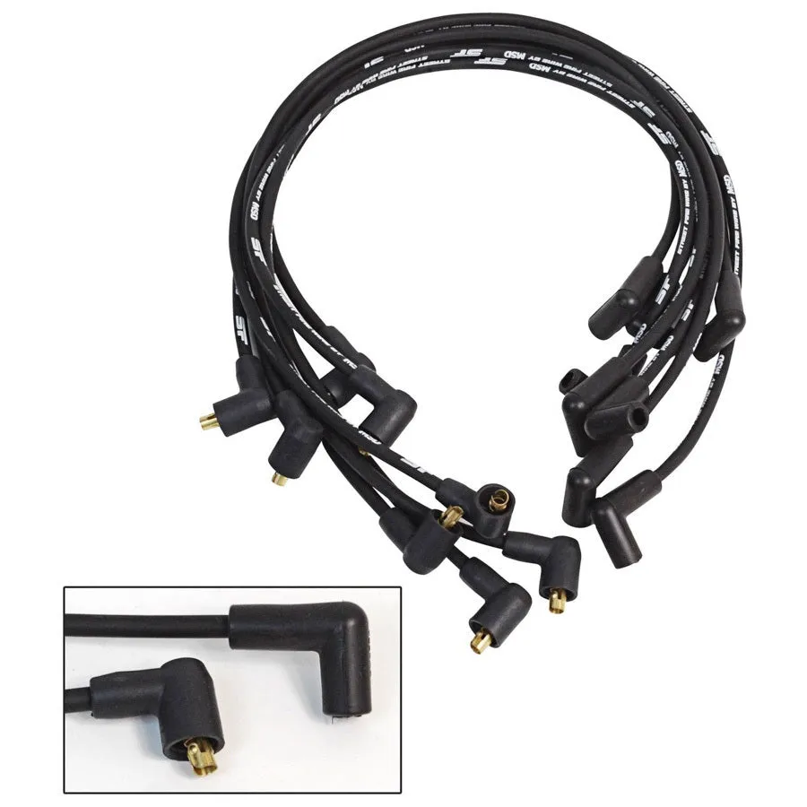 MSD Street-Fire Wire Set - SBC, Socket Distribtor Cap over Valve Cover