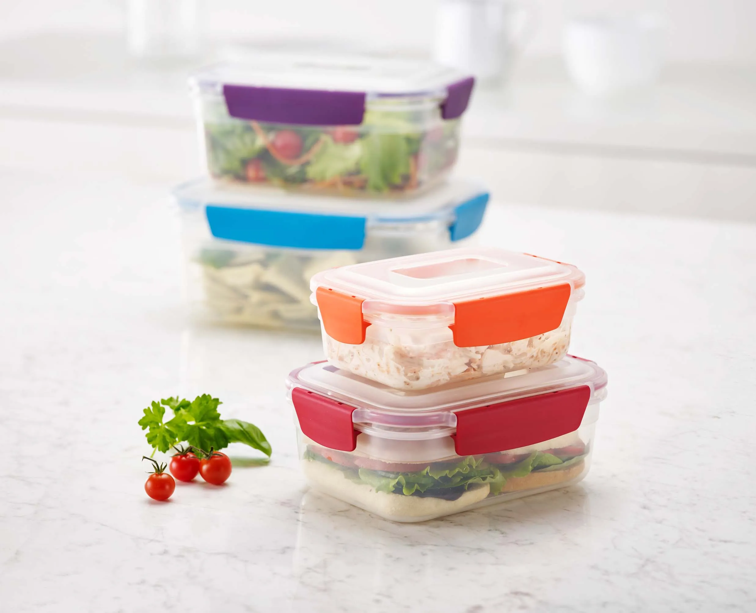 Nest™ Lock 4-piece Multicolour Food Container Set