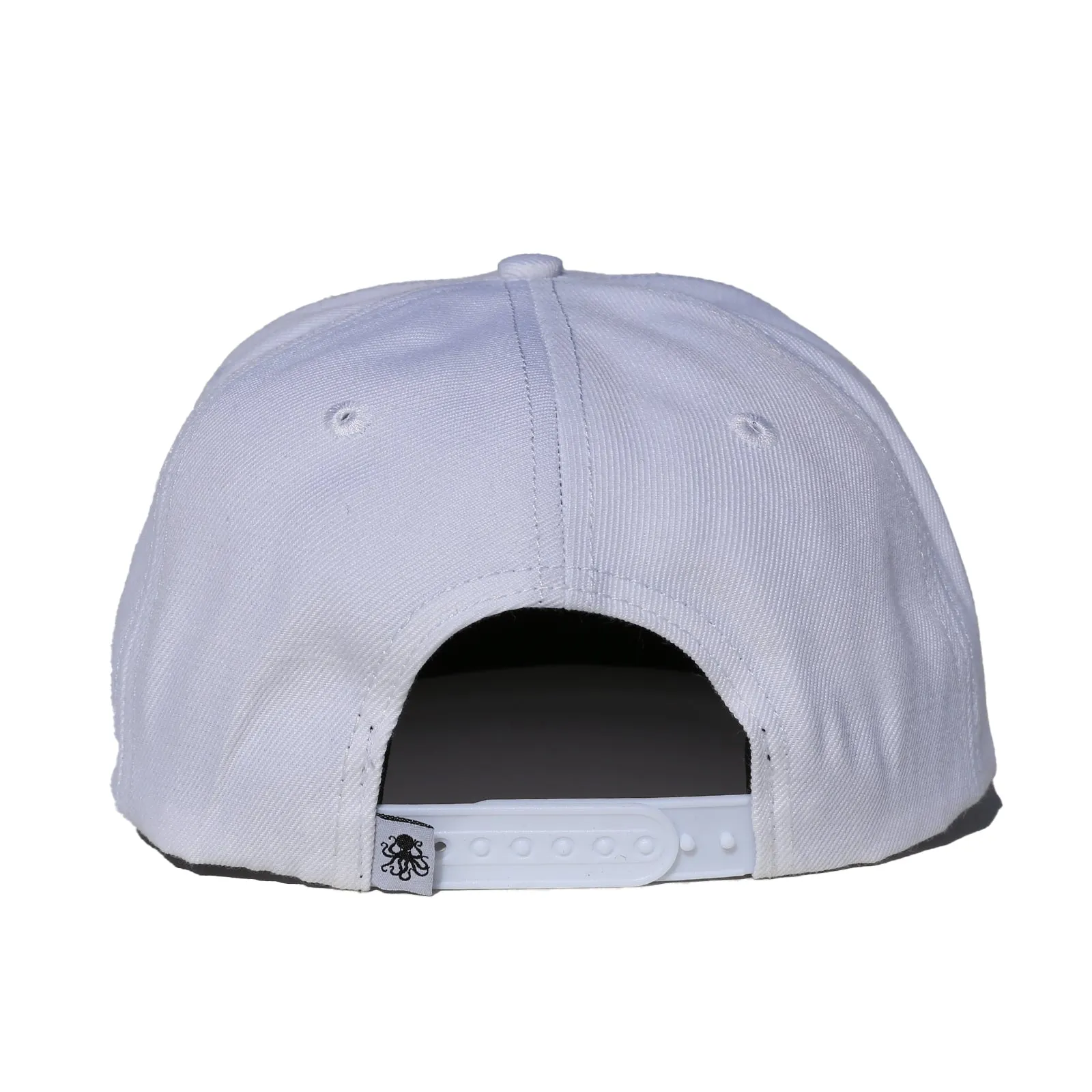 Octopus White w/Black - Snap Back
