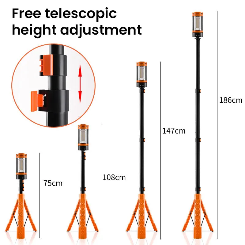 Oplaadbare opvouwbare LED Campinglamp met standaard