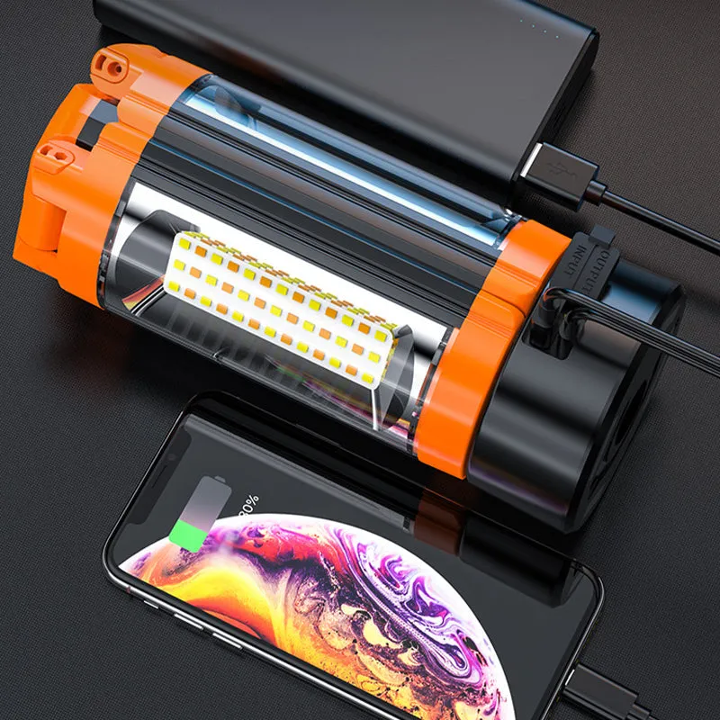 Oplaadbare opvouwbare LED Campinglamp met standaard