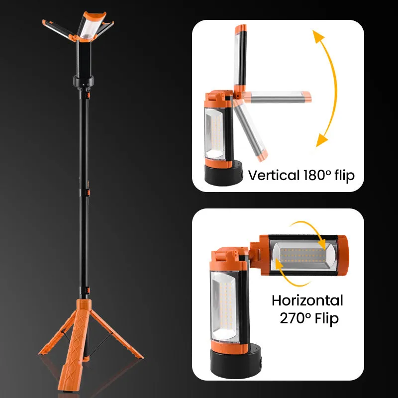 Oplaadbare opvouwbare LED Campinglamp met standaard