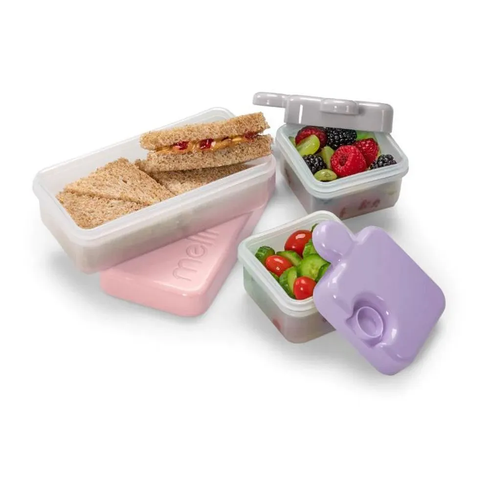 Pink Puzzle Bento Box Food Storage Container