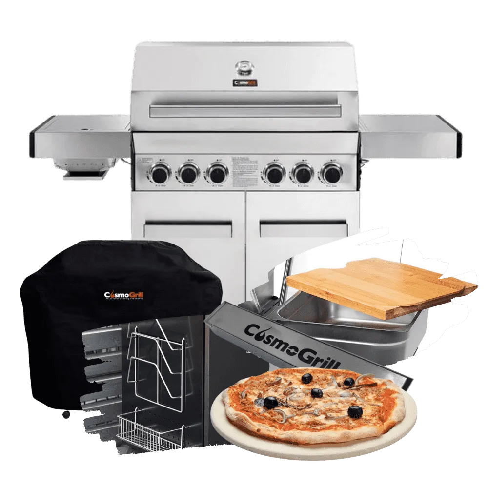 Platinum Stainless Steel 4 2 Gas Barbecue (Advanced Bundle)