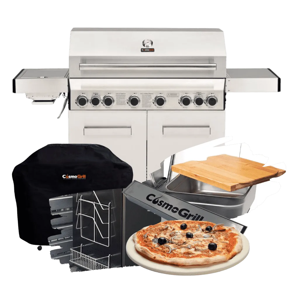 Platinum Stainless Steel 6 2 Gas Barbecue (Advanced Bundle)
