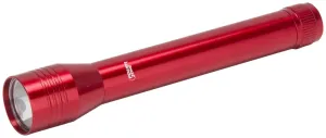 PowerZone 12164S Flashlight, AA Battery, LED Lamp, 150 Lumens, 60 m Beam Distance, 1.5 hrs Run Time, Red :CD: QUANTITY: 1