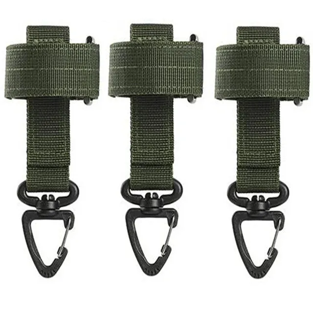 "Essential 3-Piece Tactical Belt Keeper Set with Key Clip: Secure Your Keys with Ease"