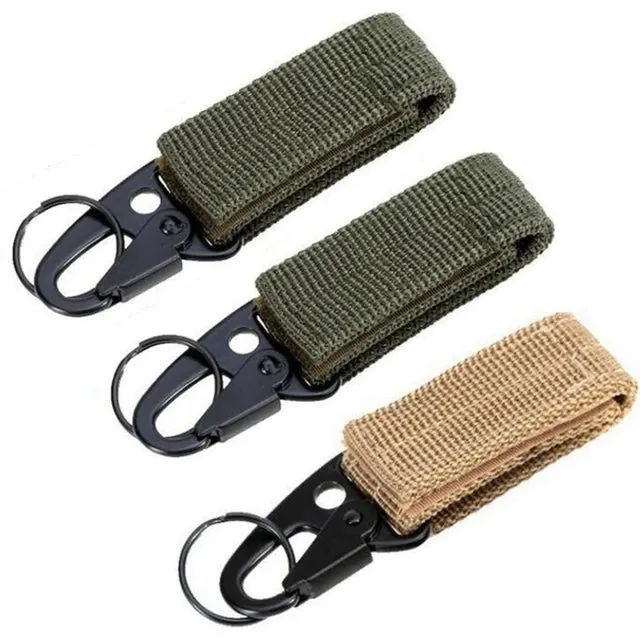 "Essential 3-Piece Tactical Belt Keeper Set with Key Clip: Secure Your Keys with Ease"
