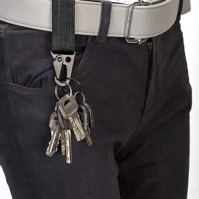 "Essential 3-Piece Tactical Belt Keeper Set with Key Clip: Secure Your Keys with Ease"