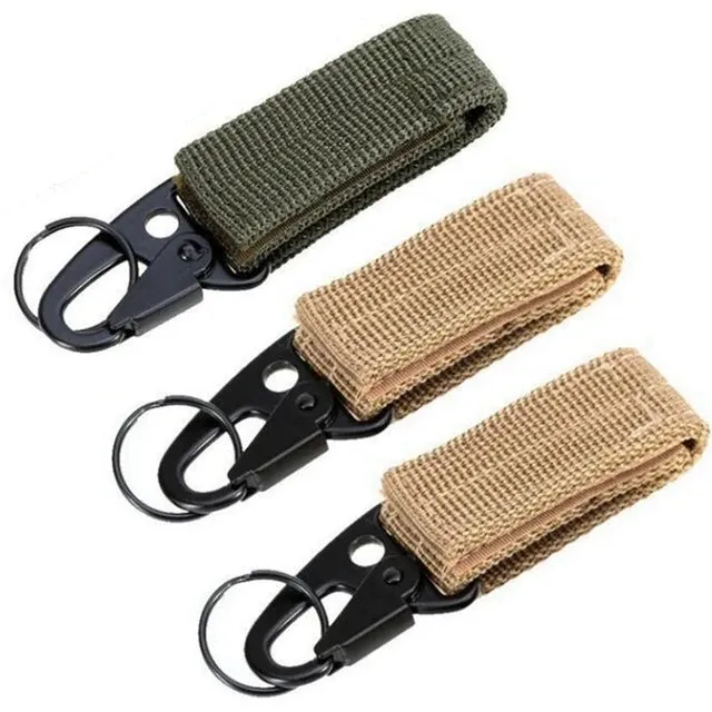 "Essential 3-Piece Tactical Belt Keeper Set with Key Clip: Secure Your Keys with Ease"