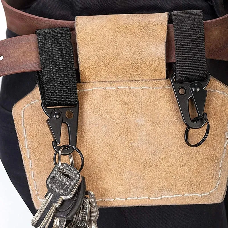 "Essential 3-Piece Tactical Belt Keeper Set with Key Clip: Secure Your Keys with Ease"