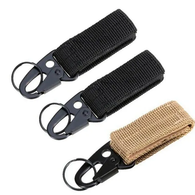 "Essential 3-Piece Tactical Belt Keeper Set with Key Clip: Secure Your Keys with Ease"