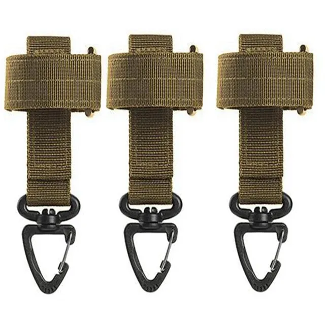 "Essential 3-Piece Tactical Belt Keeper Set with Key Clip: Secure Your Keys with Ease"