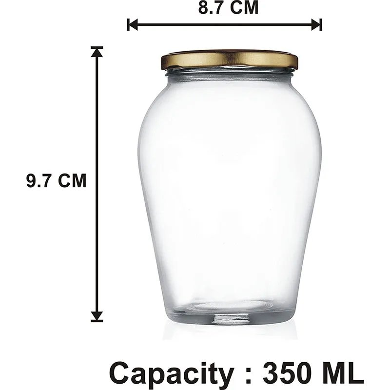 Richmond Airtight Storage Jar (350 ML) - Set Of Four