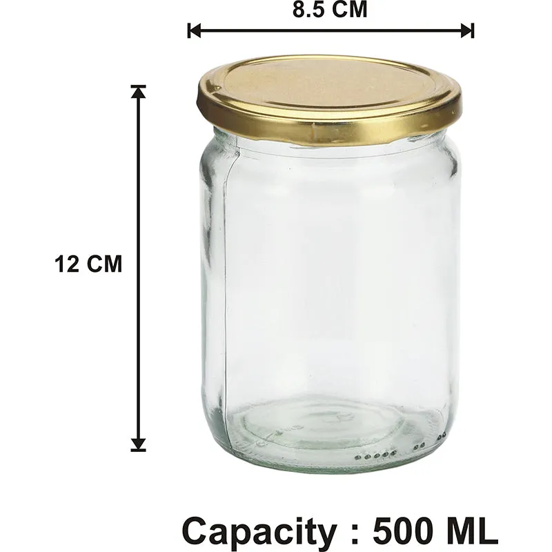 Ripple Airtight Storage Jar (500 ML) - Set Of Four