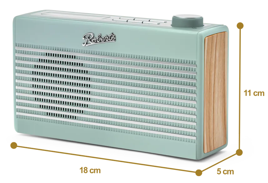 Roberts RAMBLERBTMDE Rambler BT Mini - Dab/Fm Bluetooth Portable Radio - Duck Egg Blue