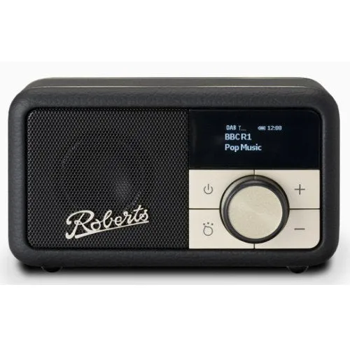 Roberts Revival Petite DAB DAB  Bluetooth Rechargeable Digital Radio Black