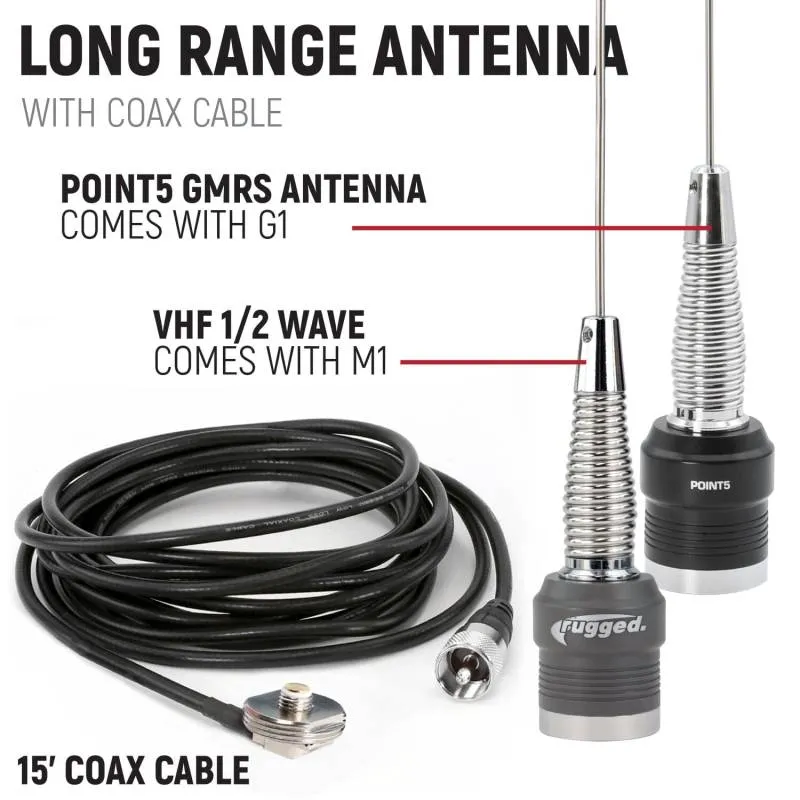 Rugged Radios Honda Talon Complete Communication Kit with Intercom and 2-Way Radio - STX Stereo Intercom - G1 GMRS Radio