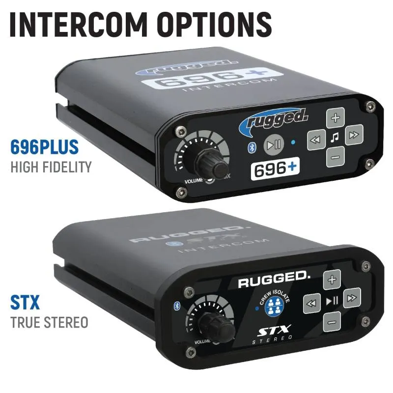 Rugged Radios Honda Talon Complete Communication Kit with Intercom and 2-Way Radio - STX Stereo Intercom - G1 GMRS Radio