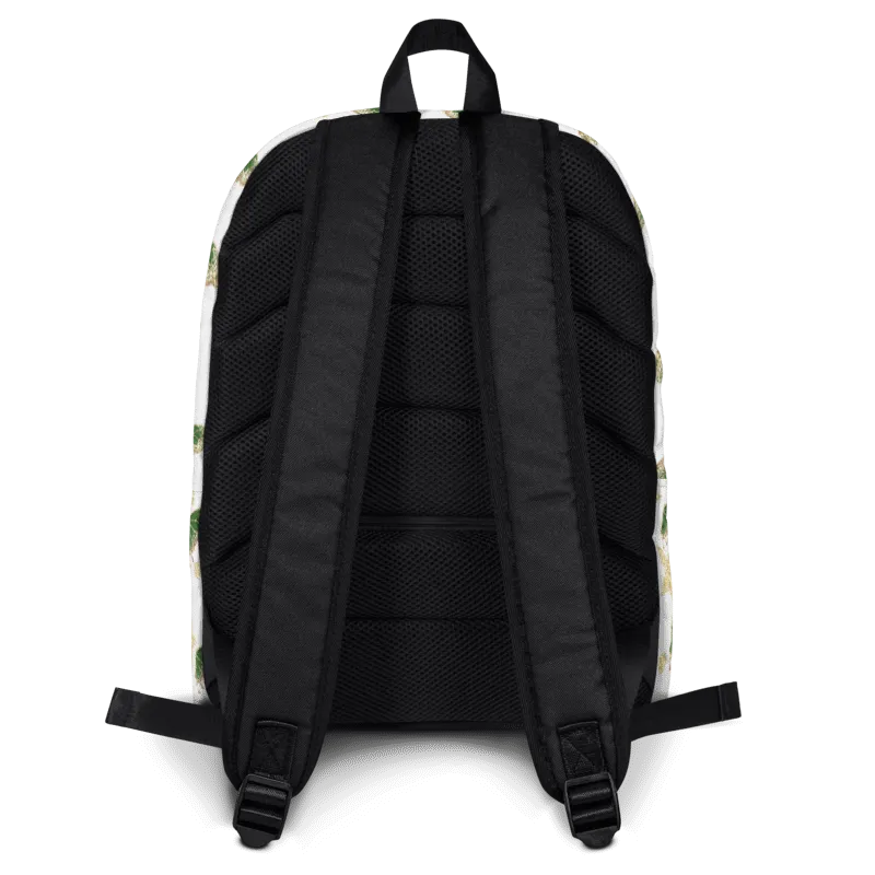 Sparkly Dark Green Butterflies Backpack