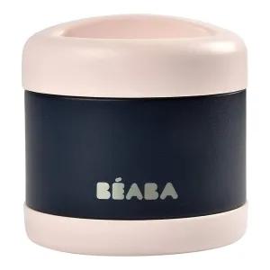 Stainless Steel Insulated Food Jar - Isothermal Portion - 500 ml-Light Pink/ Night Blue