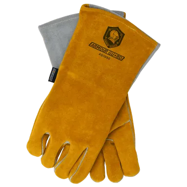 Stick Welding Gloves - 14" Premium Split Cowhide Stick Welding Glove - AG1050